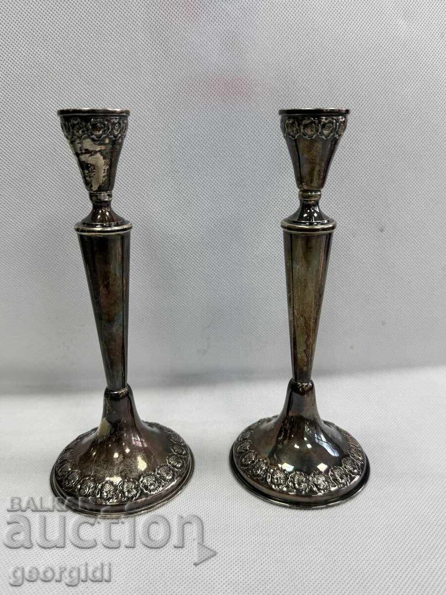 Sfeșnice vintage argint. №7726 Sfeșnice vintage argint. №7726