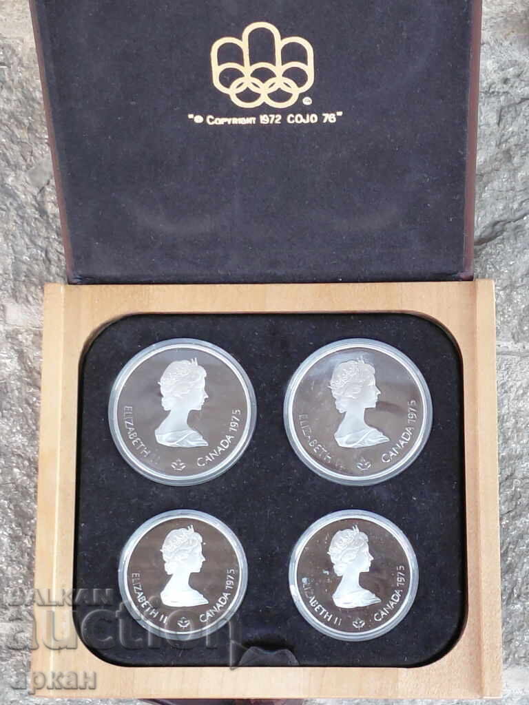 Set Proof Montreal 1976 - monede de argint 4 bucăți Canada cu preț 600.00 BGN | € 306.78 Set Proof Montreal 1976 - monede de argint 4 bucăți Canada cu preț 600.00 BGN | € 306.78