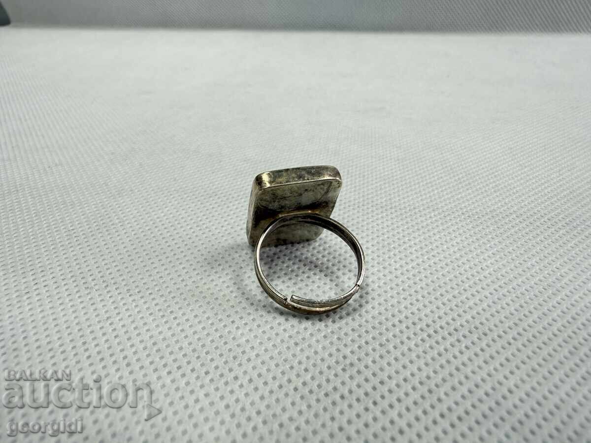 Аукцион Регулируем сребтрен пръстен. №7727 Аукцион Регулируем сребтрен пръстен. №7727