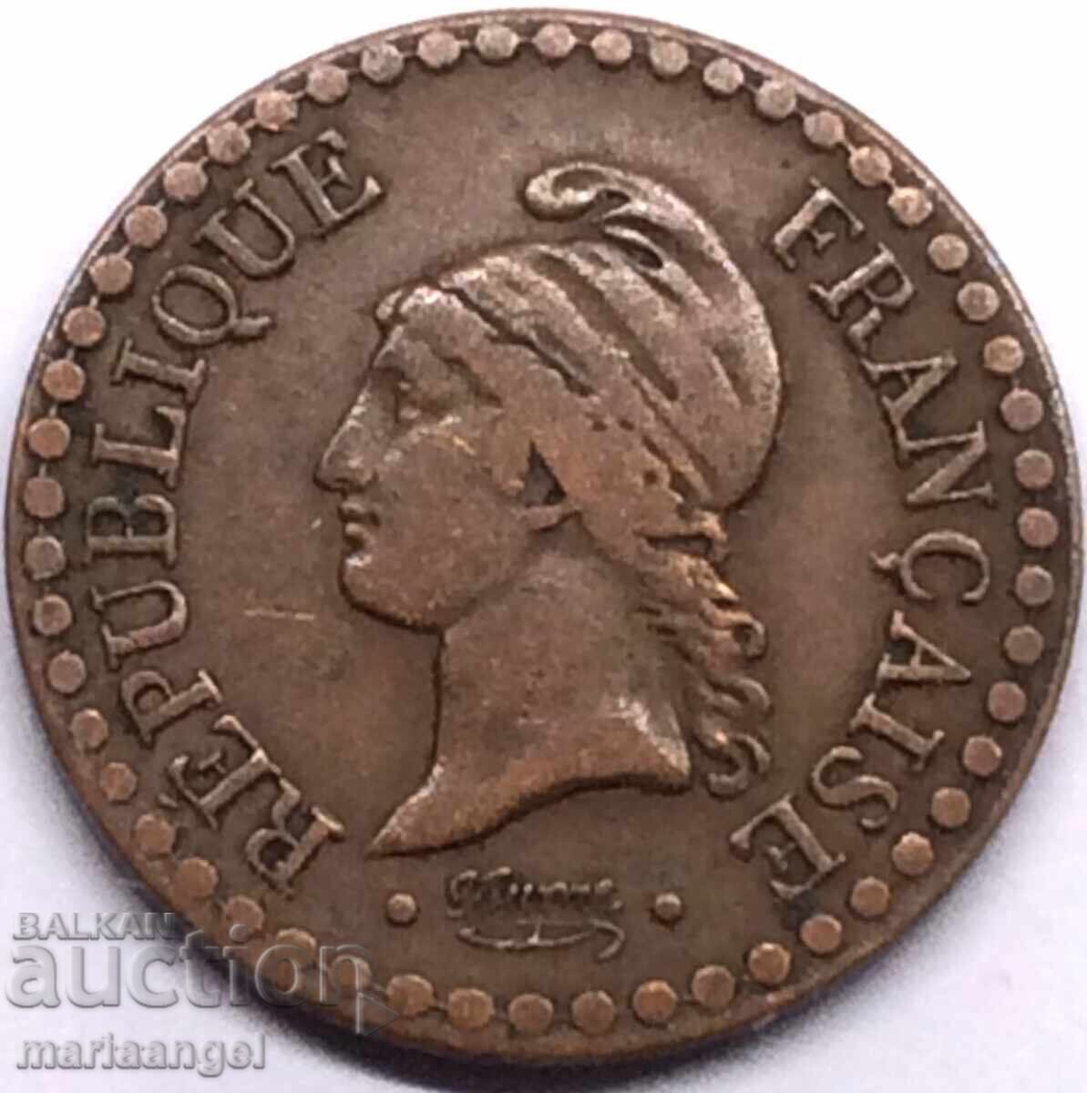 Франция 1 сантим 1849 бронз - рядка - 7 Франция 1 сантим 1849 бронз - рядка - 7