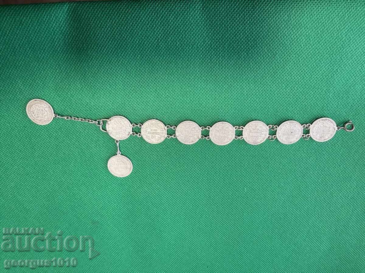 Livrarea Brățară din monede de argint №7730