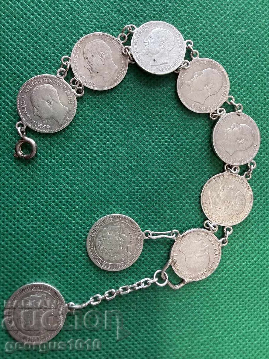 Brățară din monede de argint №7730