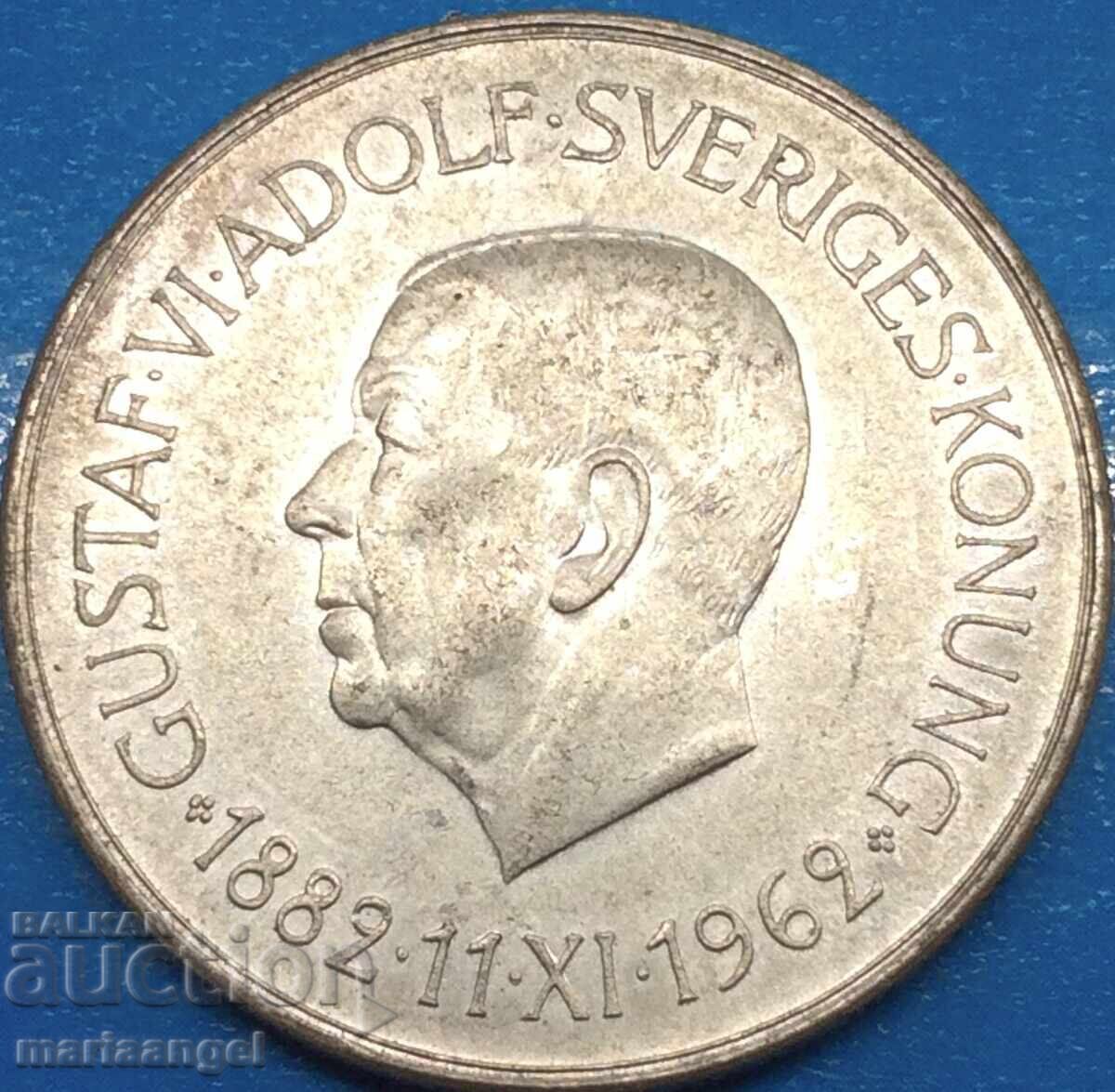 5 coroane 1962 Suedia coroane Gustav / Atena cu bufniță UNC - 5 5 coroane 1962 Suedia coroane Gustav / Atena cu bufniță UNC - 5