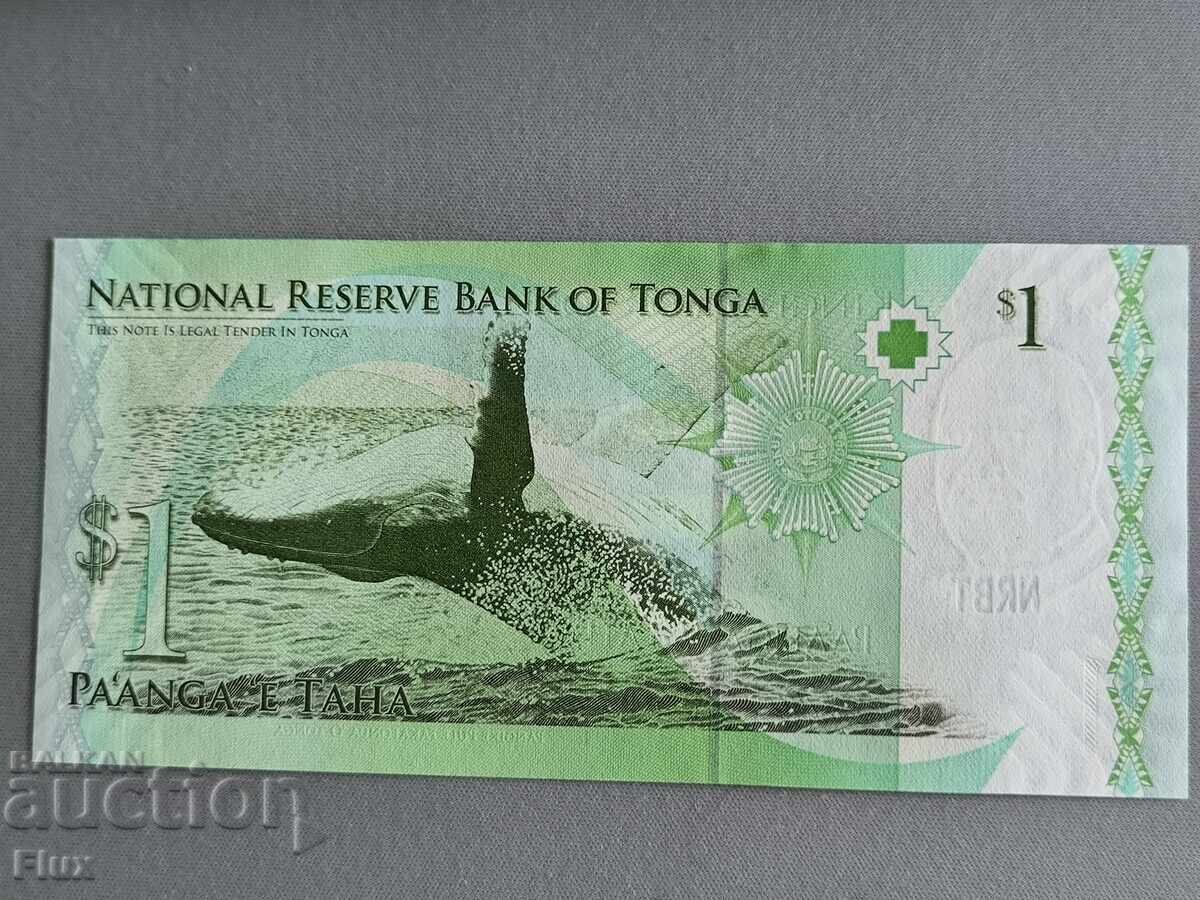 Bancnotă - Tonga - 1 pa'anga UNC | 2009 cu preț € 4.09 | 8.00 BGN