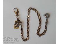 Brățară veche de ceas cu placare cu aur