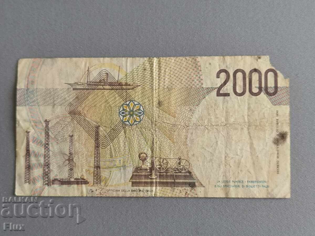 Τραπεζογραμμάτιο - Ιταλία - 2000 λίρες 1990 με τιμή € 1.92 | 3.76 BGN