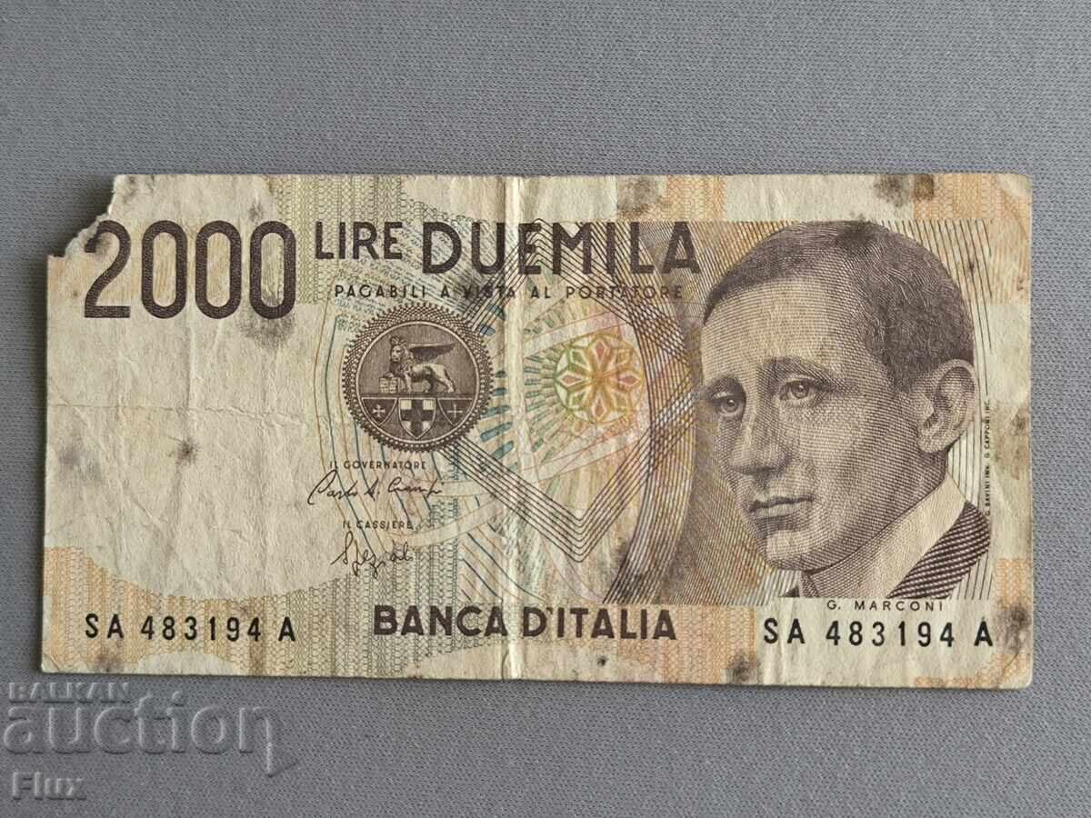 Τραπεζογραμμάτιο - Ιταλία - 2000 λίρες 1990