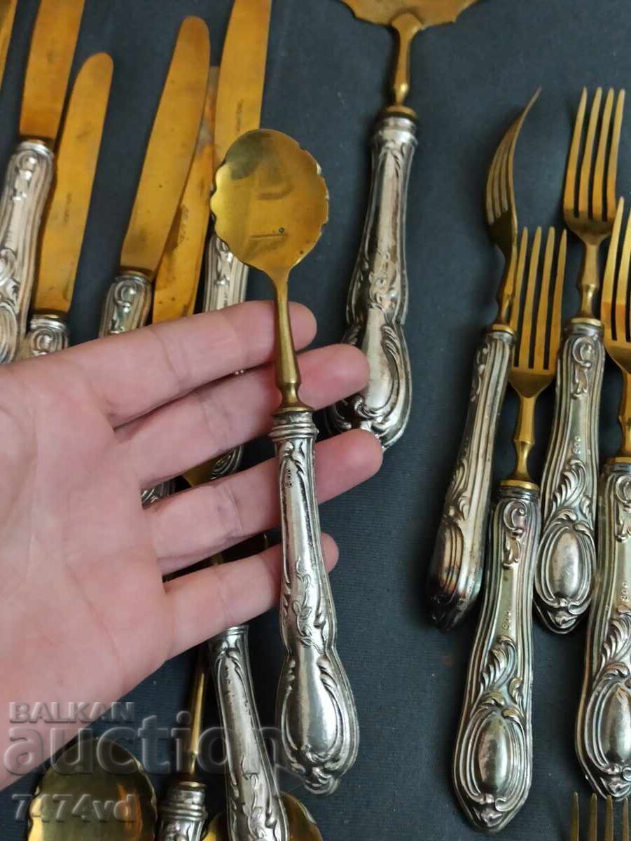 Παράδοση ΠΑΛΙΑ ΑΣΗΜΕΝΙΑ ΜΑΧΑΙΡΟΠΗΡΟΥΝΑ SOLINGEN 800 ΠΡΟΒΑ ΚΑΙ ΕΠΙΧΡΥΣΩΣΗ