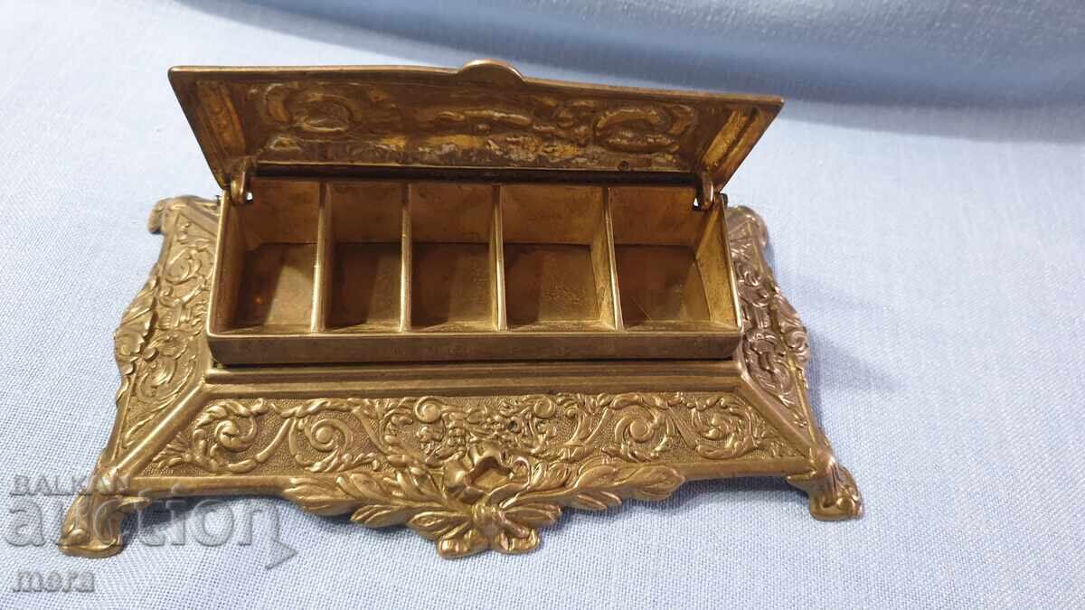 Auction  Antique bronze desk accessory