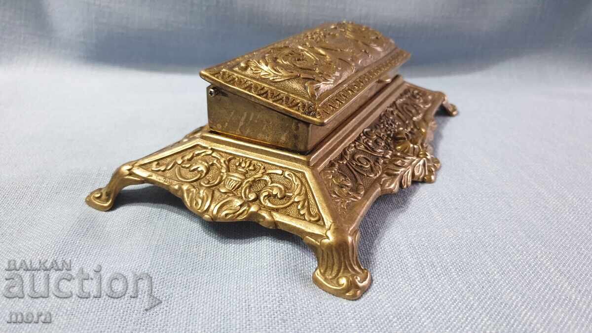 Antique bronze desk accessory - 5