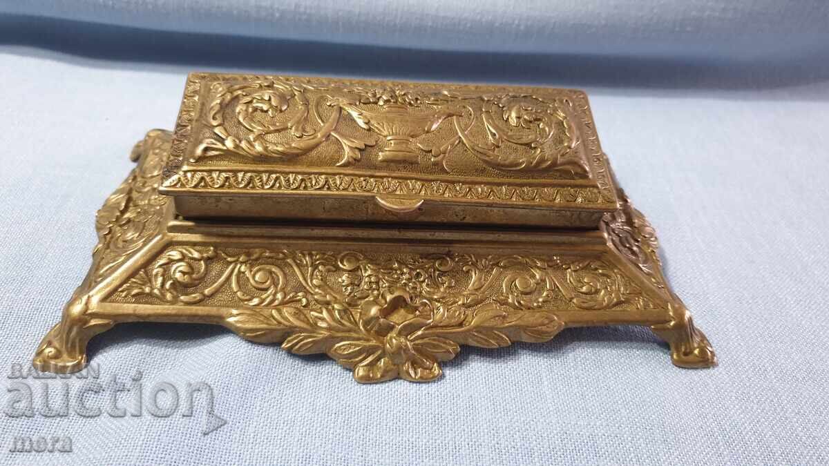 Antique bronze desk accessory