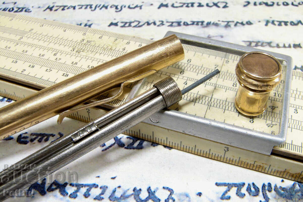Позлатен Пиромолив Rolled Gold Pencil Purley School 1922/23 - 5 Позлатен Пиромолив Rolled Gold Pencil Purley School 1922/23 - 5