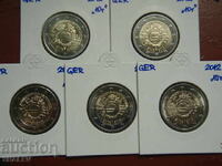 2 Euro 2012 Germania "10 ani" A,D,F,G,J /Germaniya/ - 2 euro