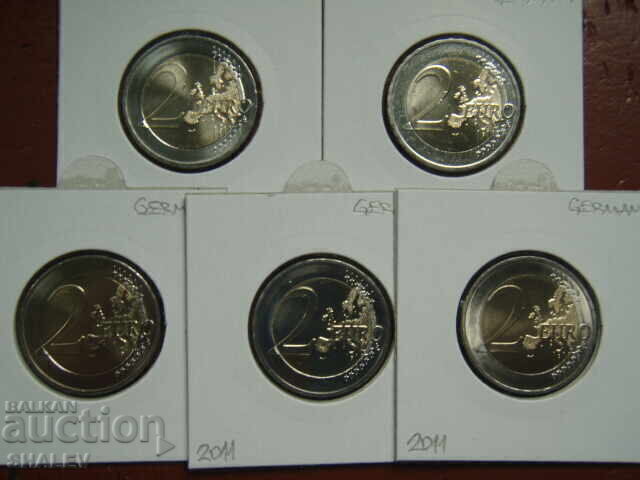 2 Euro 2011 Germania "Rein" A,D,F,G,J /Germania/ - 2 euro - 5