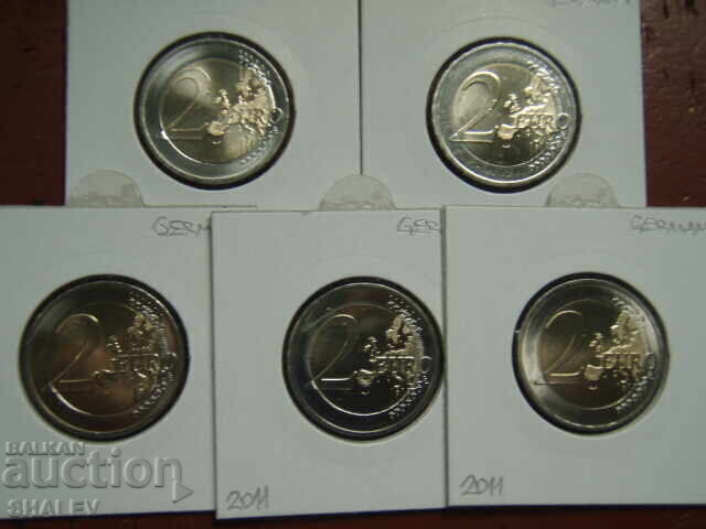 2 Euro 2011 Germania "Rein" A,D,F,G,J /Germania/ - 2 euro - 6