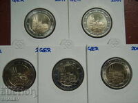 2 Euro 2011 Germania "Rein" A,D,F,G,J /Germania/ - 2 euro