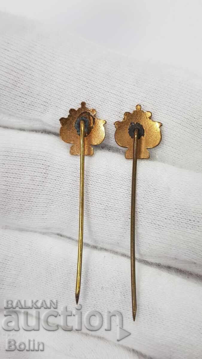 Semn regal, insigne Muzicale cu aurire și email - 5