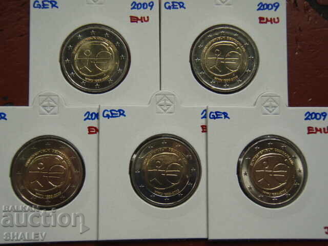 2 Euro 2009 Germany "10 years" A,D,F,G,J /Германия/ - 2 евро с цена € 40.89 | 79.97 лв.