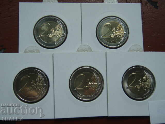 2 Ευρώ 2009 Γερμανία "10 χρόνια" A,D,F,G,J /Germaniya/ - 2 ευρώ - 6 2 Ευρώ 2009 Γερμανία "10 χρόνια" A,D,F,G,J /Germaniya/ - 2 ευρώ - 6