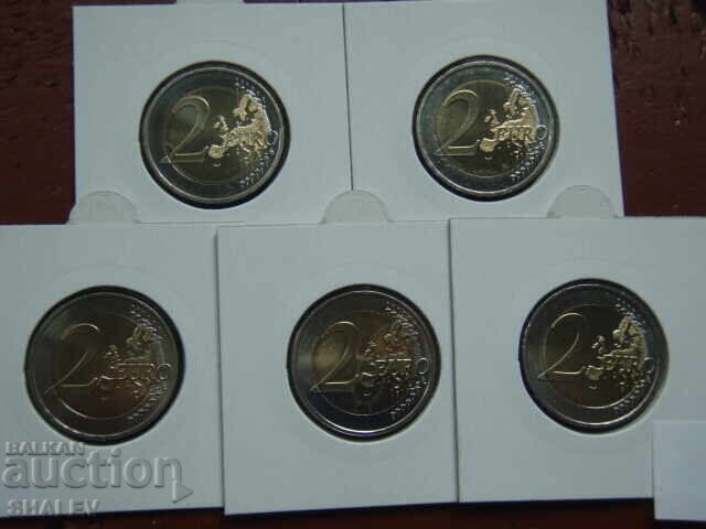 2 ευρώ 2008 Γερμανία "Αμβούργο" A,D,F,G,J /Germaniya/ - 2 ευρώ - 6