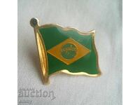 Значка флаг знаме на Бразилия