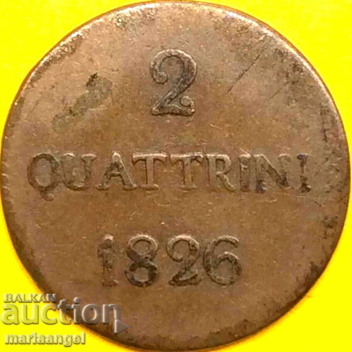 2 catrene 1826 Ducat de Lucca Italia Carlo L. Di Borbon - 6 2 catrene 1826 Ducat de Lucca Italia Carlo L. Di Borbon - 6