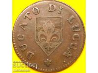 2 catrene 1826 Ducat de Lucca Italia Carlo L. Di Borbon