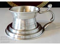 Κηροπήγιο από κασσίτερο με λαβή Weber Germany