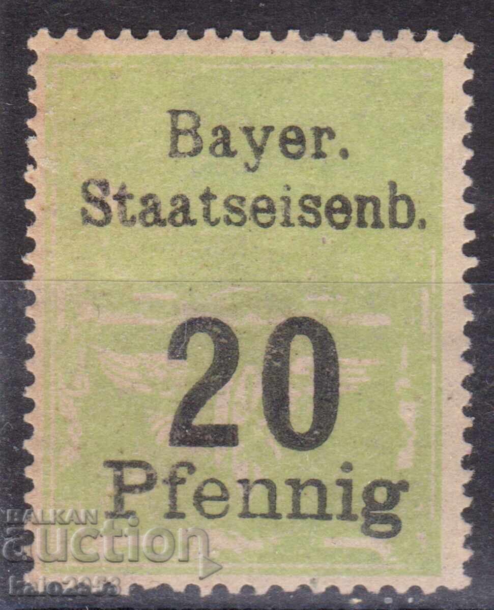 Germania/Bavaria - 1900 - marcă pentru fondul căilor ferate urbane, MLH Germania/Bavaria - 1900 - marcă pentru fondul căilor ferate urbane, MLH