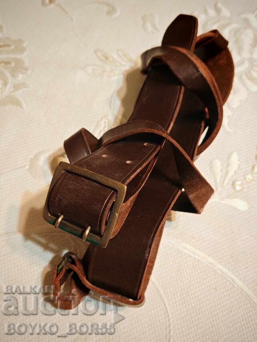 Доставка на ОФИЦЕРСКИ ВОЕНЕН БОЕН КОЛАН С ПОРТУПЕЙ 1940те г