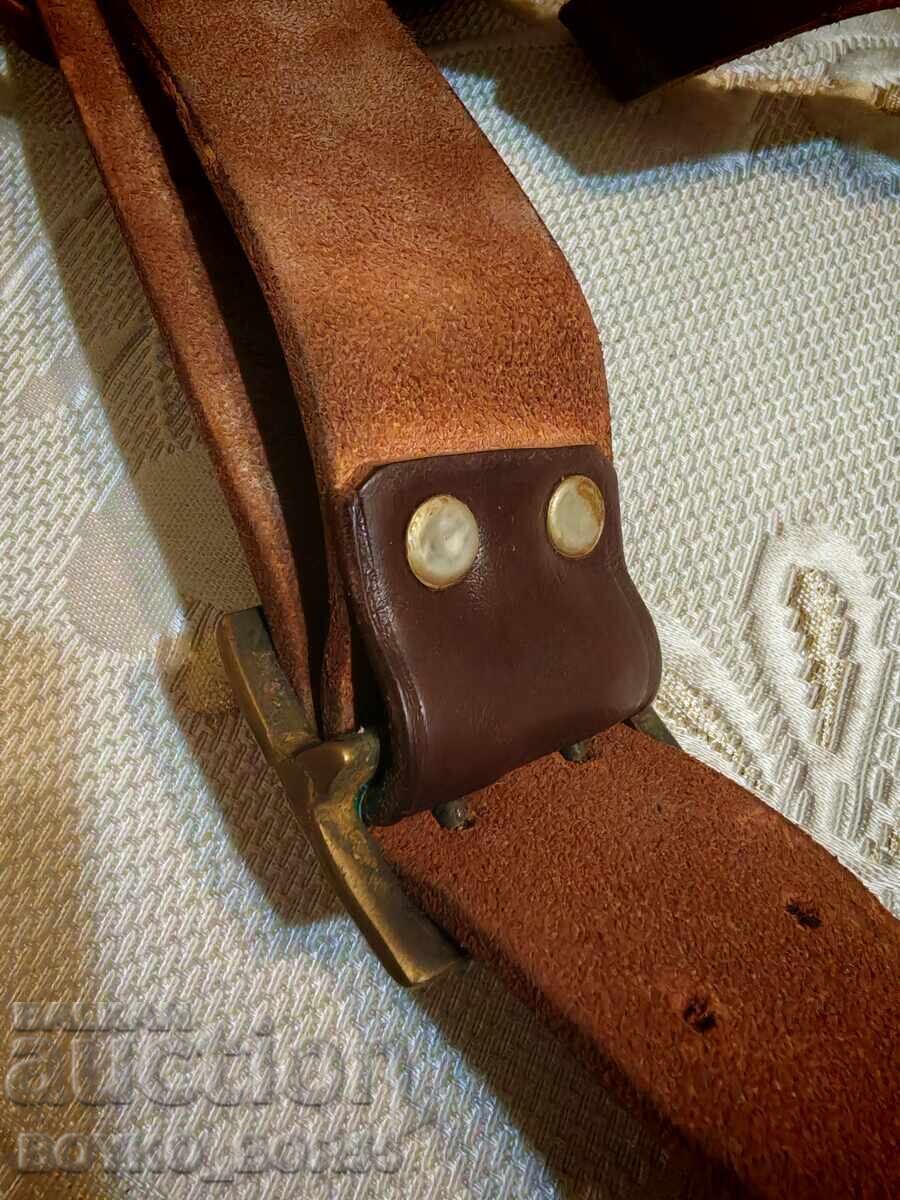 ОФИЦЕРСКИ ВОЕНЕН БОЕН КОЛАН С ПОРТУПЕЙ 1940те г - 6
