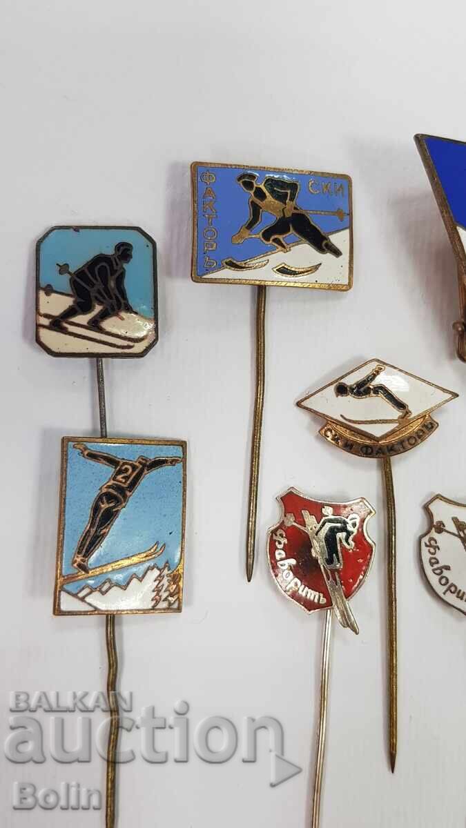 Δημοπρασία 9 τεμ. Βουλγαρικά βασιλικά σήματα, κονκάρδες, παράσημο - θέμα Σκι! Δημοπρασία 9 τεμ. Βουλγαρικά βασιλικά σήματα, κονκάρδες, παράσημο - θέμα Σκι!