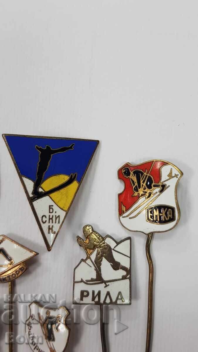 Παράδοση 9 τεμ. Βουλγαρικά βασιλικά σήματα, κονκάρδες, παράσημο - θέμα Σκι! Παράδοση 9 τεμ. Βουλγαρικά βασιλικά σήματα, κονκάρδες, παράσημο - θέμα Σκι!