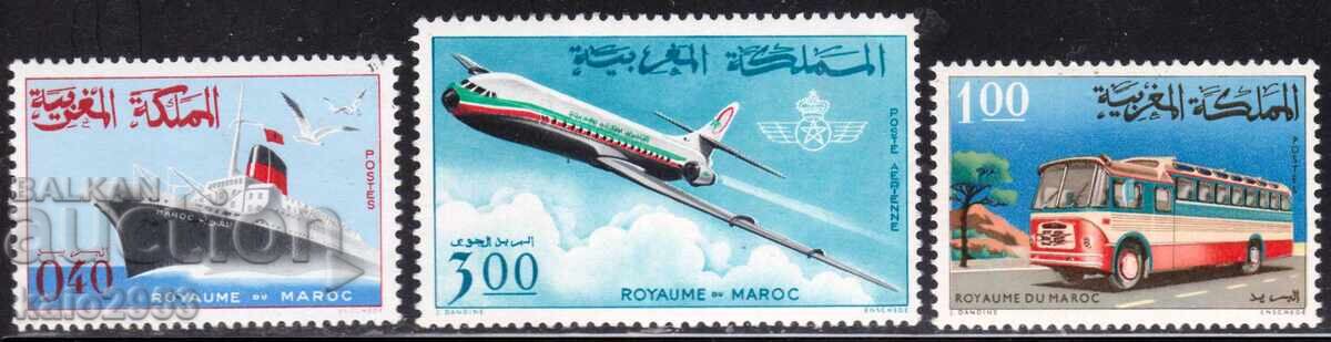 Франция/ Мароко-1966-Транспорт с Възд.поща,MNH Франция/ Мароко-1966-Транспорт с Възд.поща,MNH