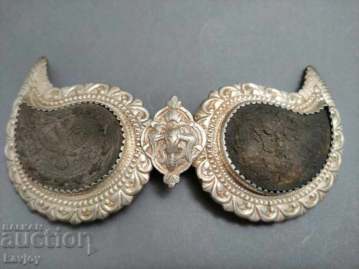 Cataramă de argint Vultur bicefal B.Z.C. de la 0.01st