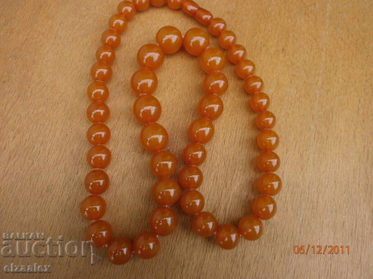 Vechi colier chihlimbar 70 grame - 5