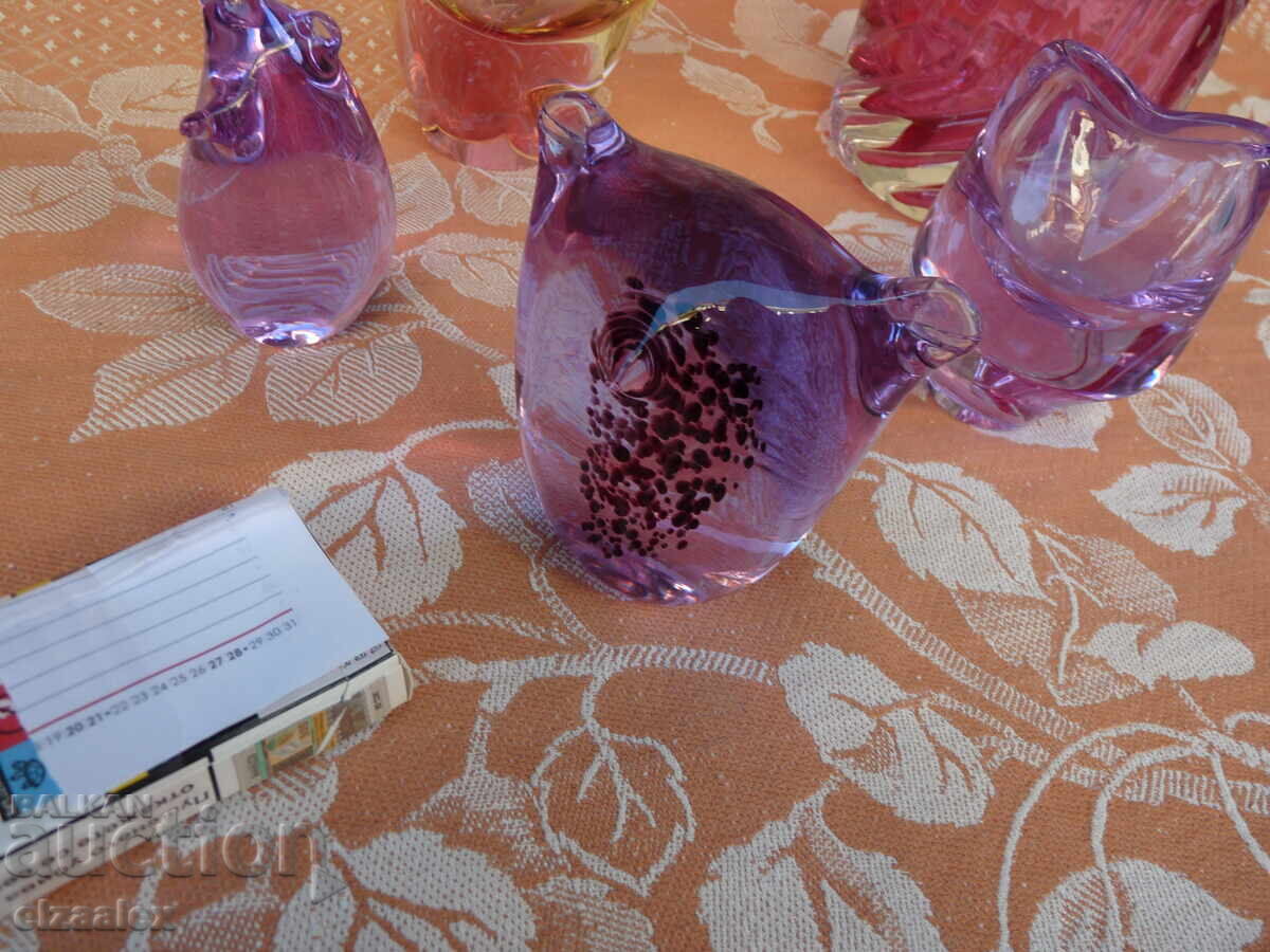 Аукцион Стар масивен комплект цветно стъкло Аукцион Стар масивен комплект цветно стъкло