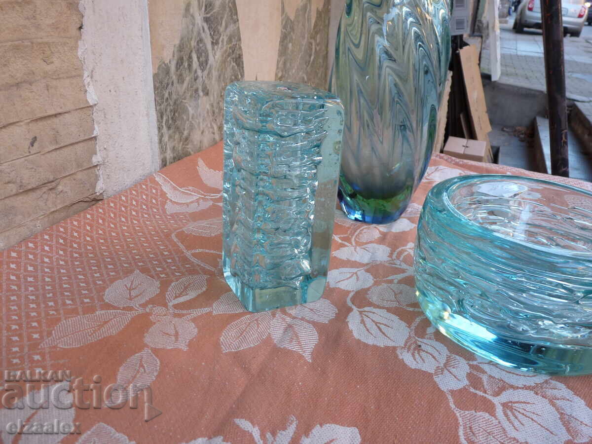 Стар масивен комплект цветно стъкло - 5 Стар масивен комплект цветно стъкло - 5