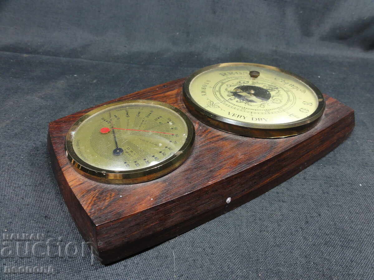 БЗЦ СТАР РЕТРО СТЕНЕН БАРОМЕТЪР ТЕРМОМЕТЪР ВЛАГОМЕР DENMARK - 5 БЗЦ СТАР РЕТРО СТЕНЕН БАРОМЕТЪР ТЕРМОМЕТЪР ВЛАГОМЕР DENMARK - 5