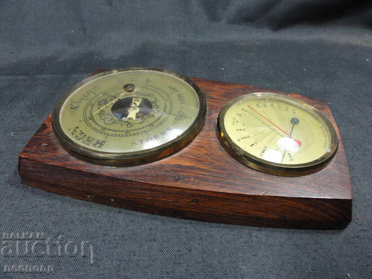 БЗЦ СТАР РЕТРО СТЕНЕН БАРОМЕТЪР ТЕРМОМЕТЪР ВЛАГОМЕР DENMARK - 6 БЗЦ СТАР РЕТРО СТЕНЕН БАРОМЕТЪР ТЕРМОМЕТЪР ВЛАГОМЕР DENMARK - 6