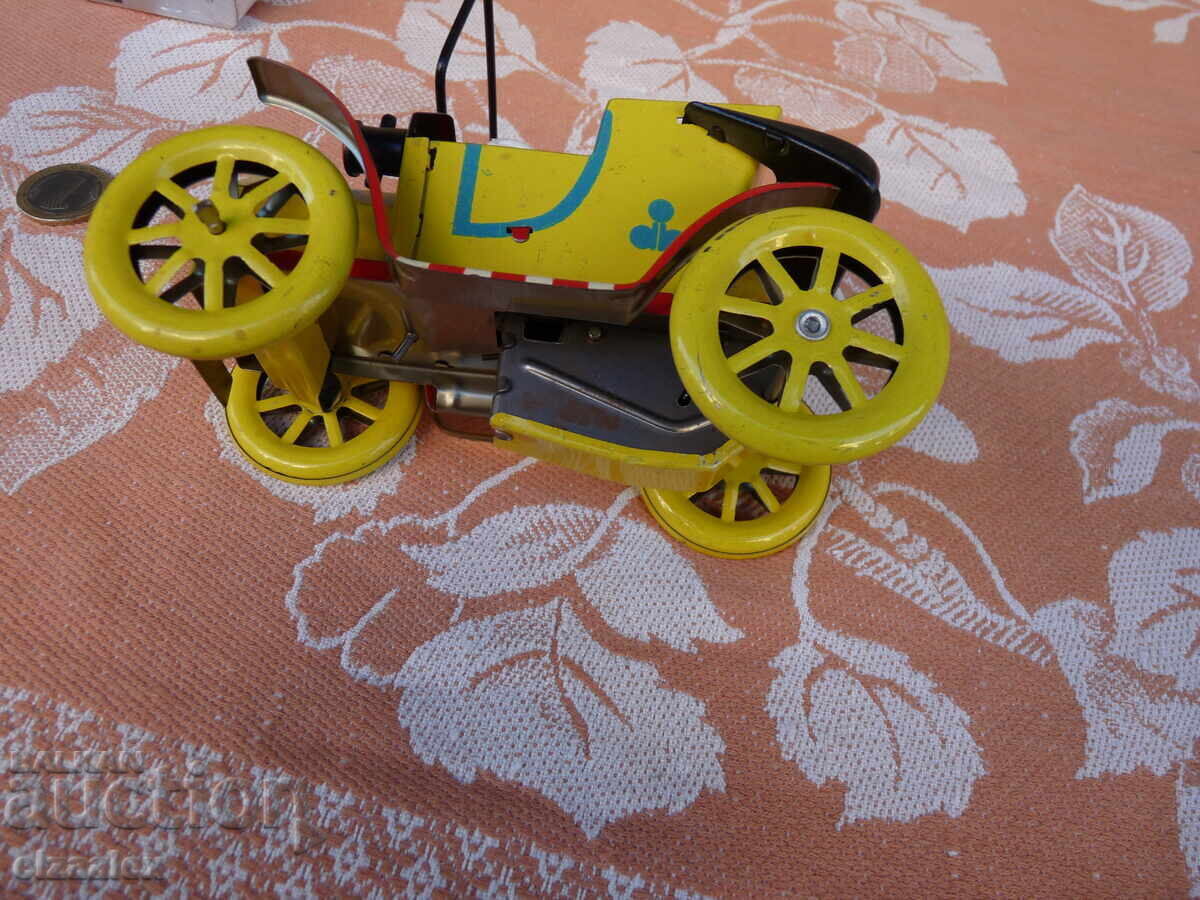 Стара метална  количка отлична - 5