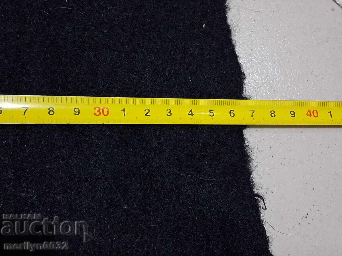 Παράδοση Ρουλό χειροποίητο μάλλινο ύφασμα αντίκα 2/0.36μ μαύρο σακάκι Παράδοση Ρουλό χειροποίητο μάλλινο ύφασμα αντίκα 2/0.36μ μαύρο σακάκι