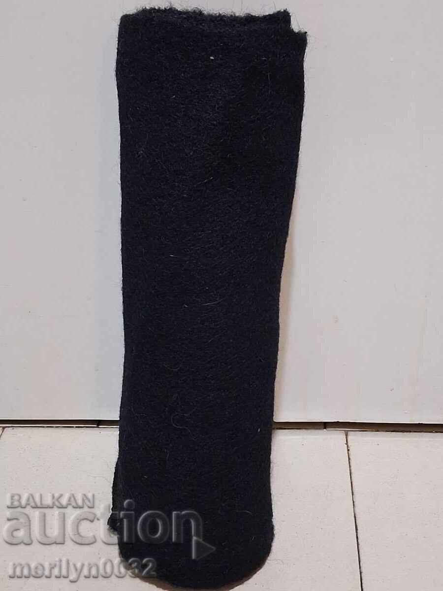 Ρουλό χειροποίητο μάλλινο ύφασμα αντίκα 2/0.36μ μαύρο σακάκι Ρουλό χειροποίητο μάλλινο ύφασμα αντίκα 2/0.36μ μαύρο σακάκι