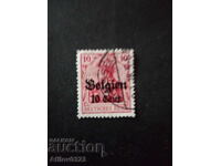 Μεταχειρισμένη σφραγίδα - Βέλγιο - σφράγιση - Α' Παγκόσμιος Πόλεμος