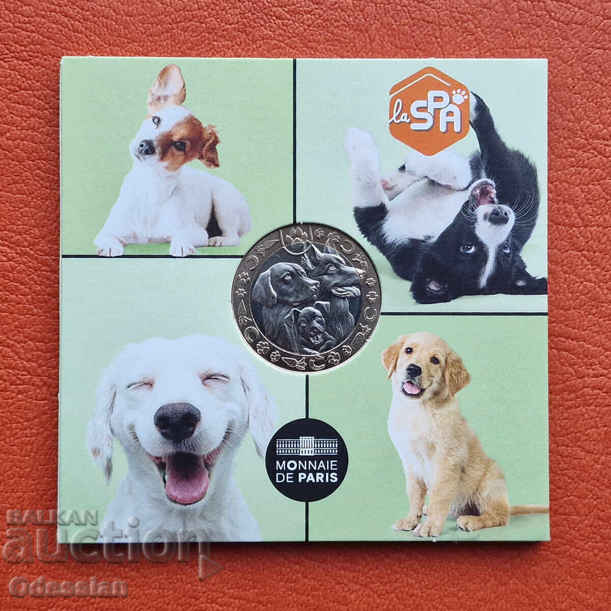 Franța • Câini - seria „Animale preferate” • 5 euro • 2025 cu preț € 18.99 | 37.14 BGN