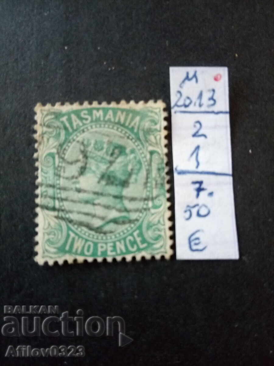 Марка употребена - Тасмания, Австралия.