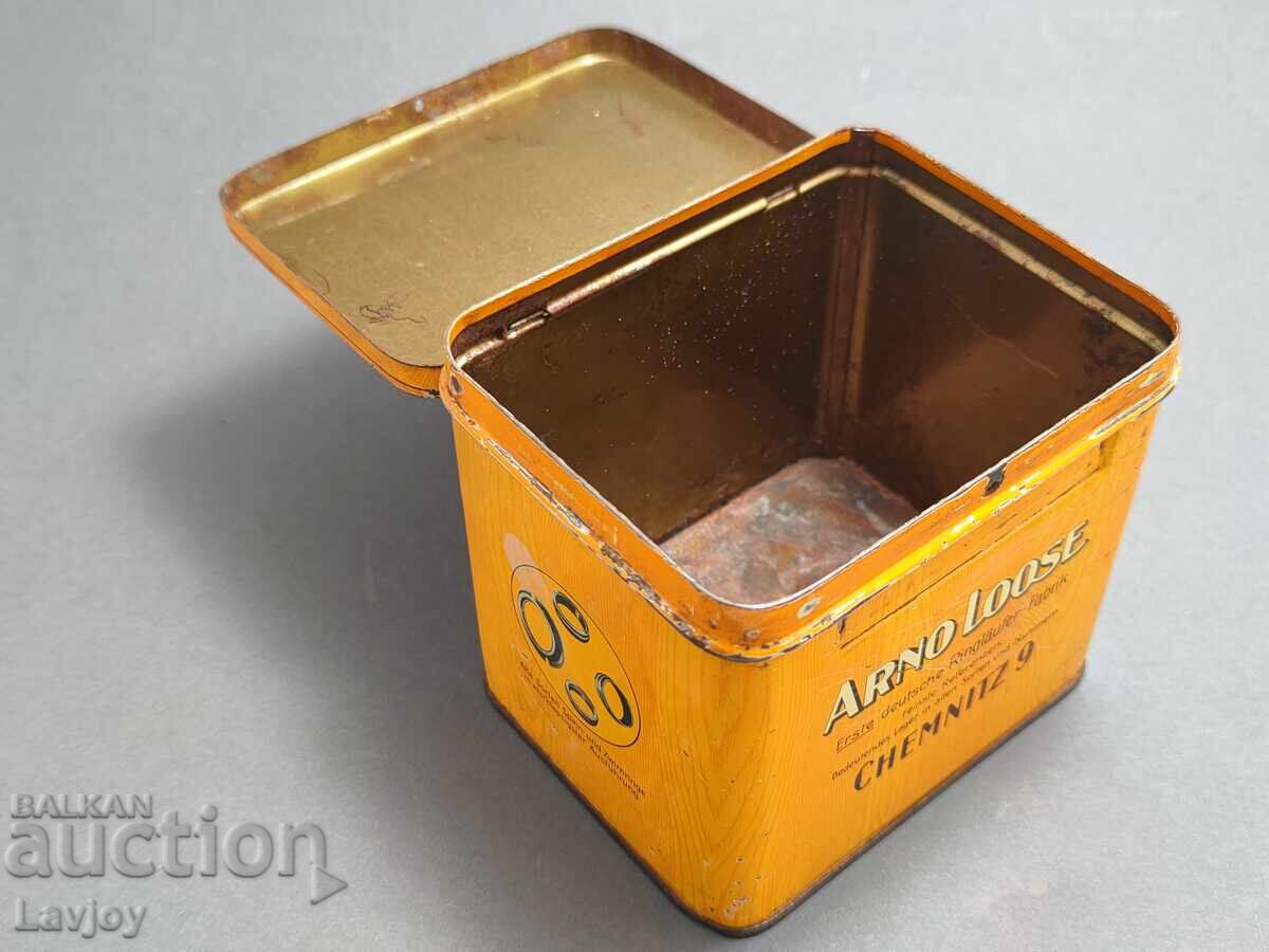 Cutie metalică veche germană Arno Loose - 5 Cutie metalică veche germană Arno Loose - 5