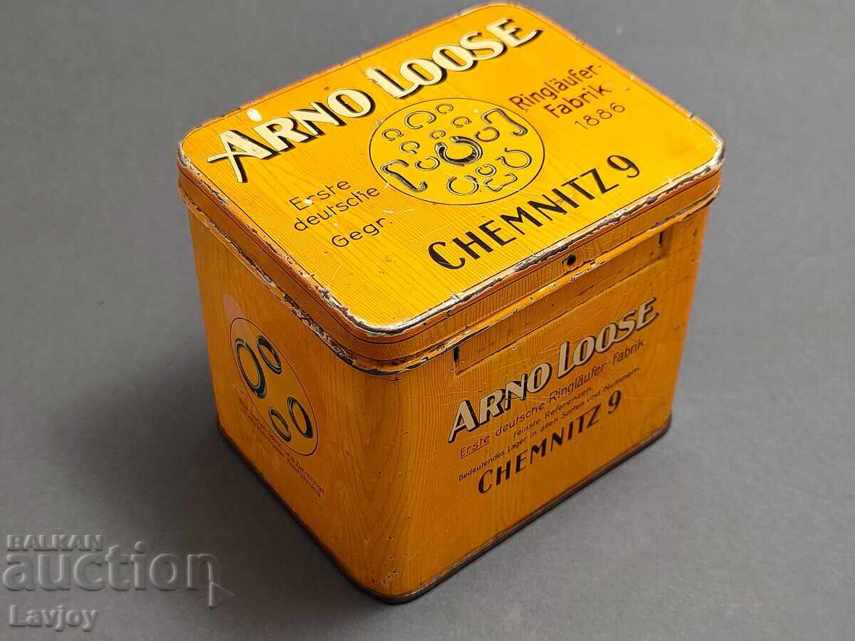 Cutie metalică veche germană Arno Loose Cutie metalică veche germană Arno Loose