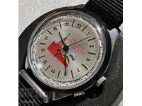 Ceas Rusesc 24 Ore Rachetă Școală Militară Steag Kremlin