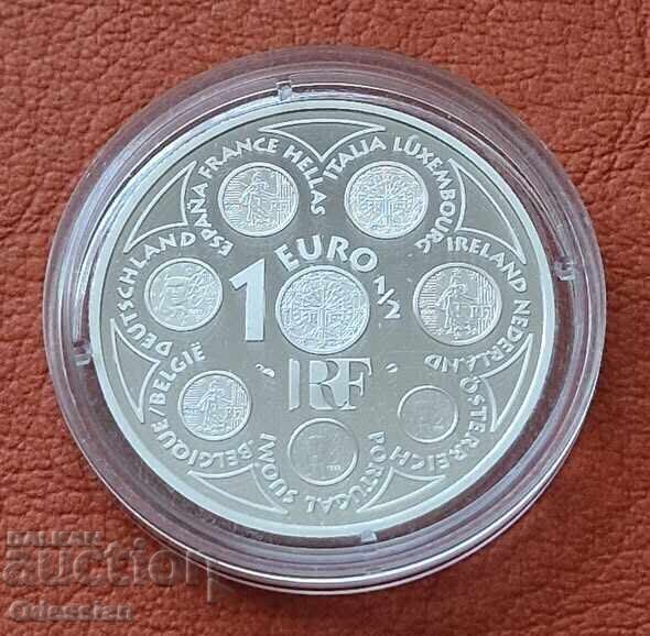 France • 1 ½ Euro • 2002 • The First Collector's Euro with price € 60.00 | 117.35 BGN